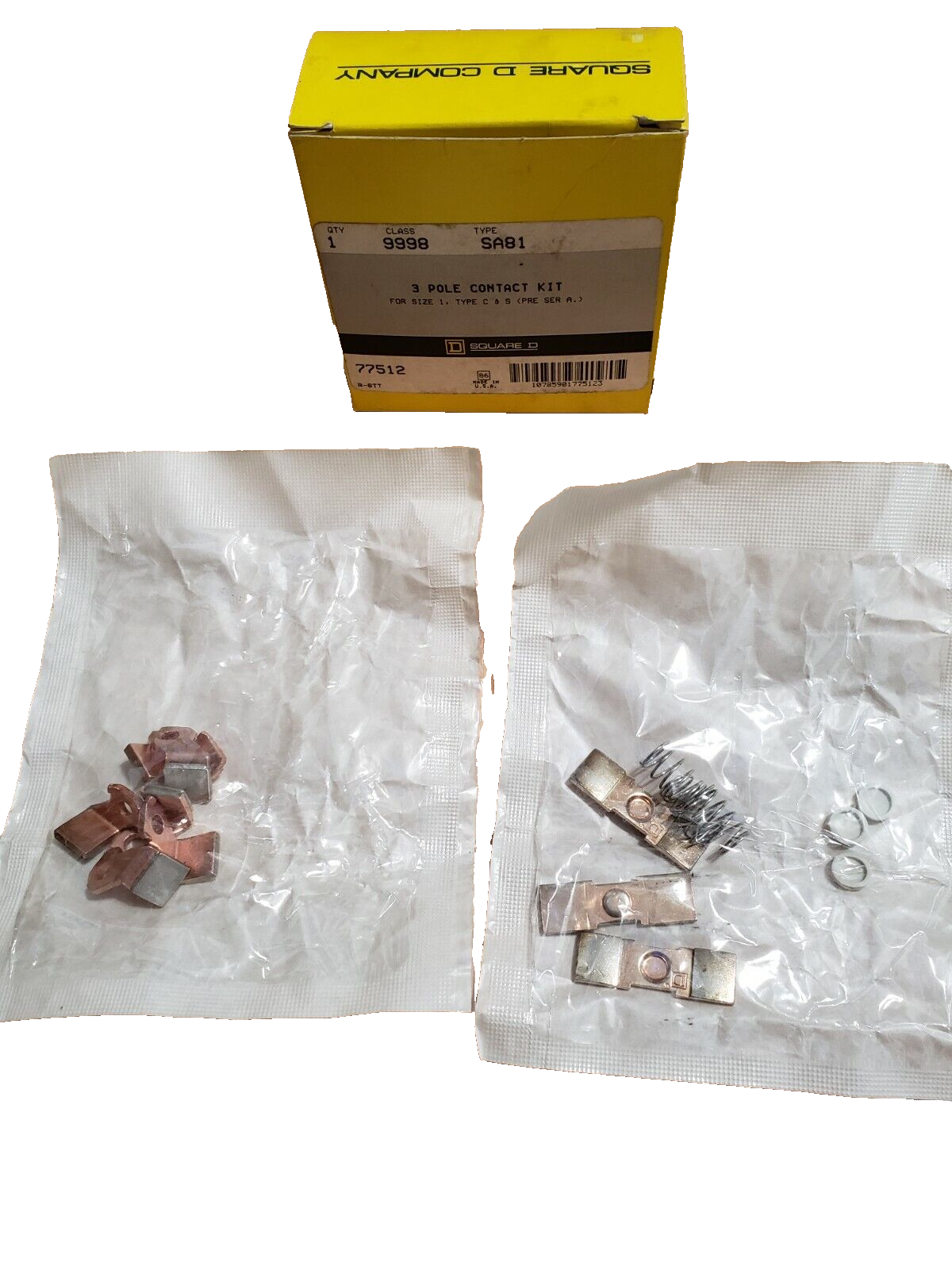 (QTY:1) Square D 9998-SA81 / 9998 SA81 Contact Kit