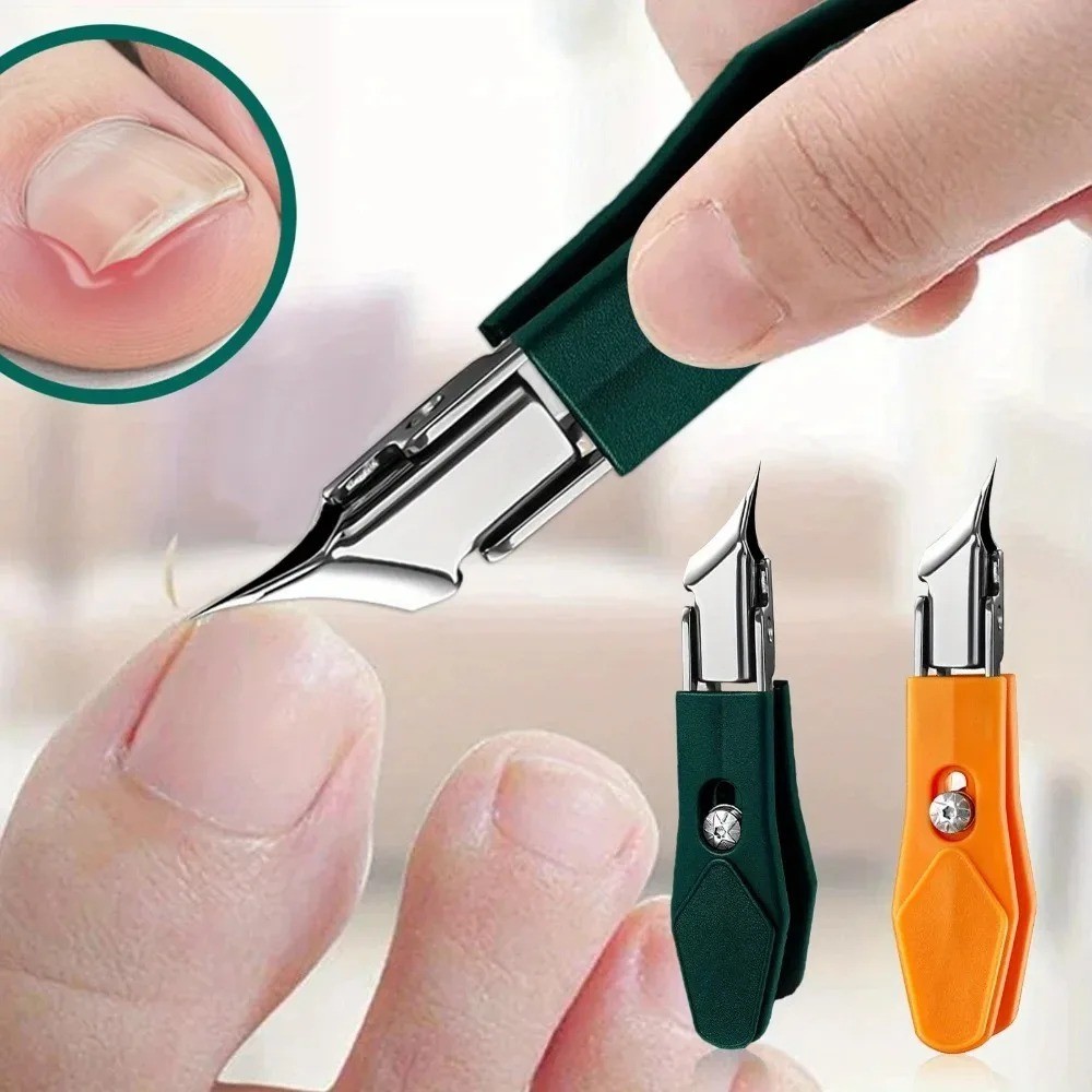 25° Slant Edge Nail Clipper Stainless Steel Ingrown Toenail Trimmer Tool