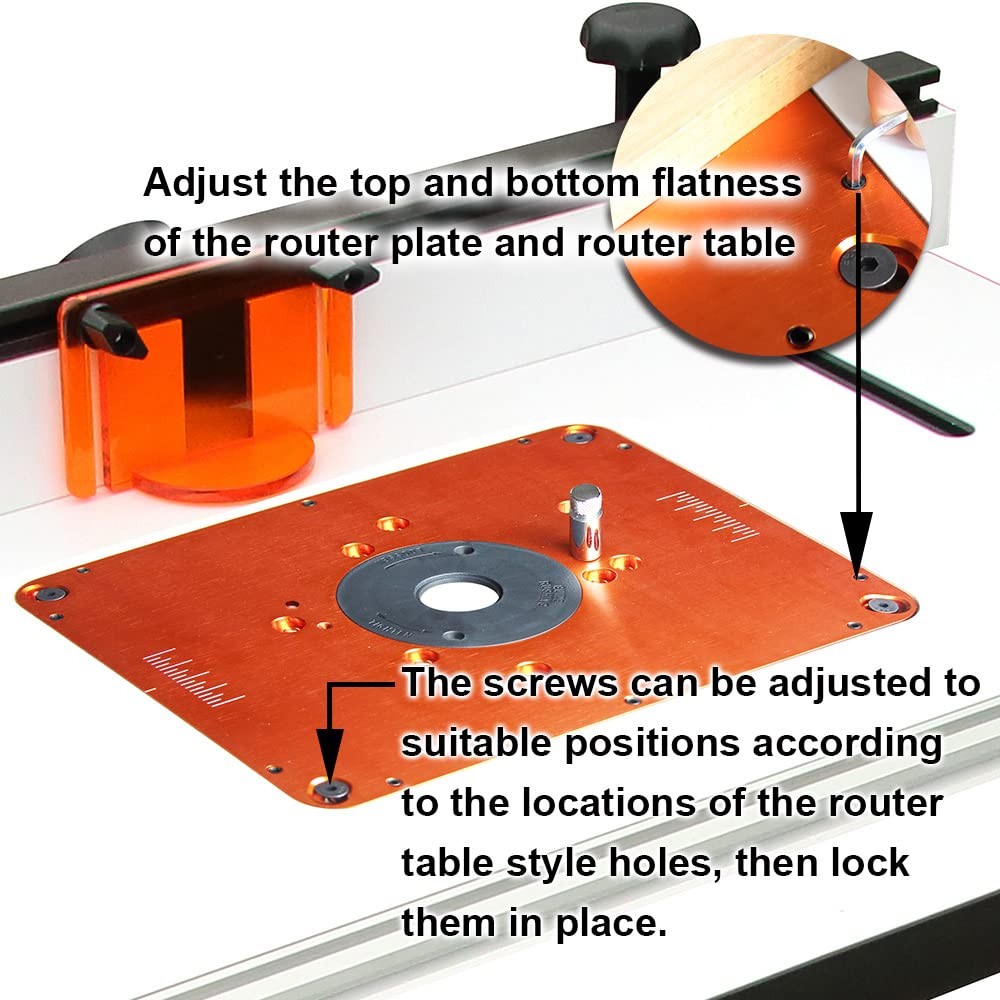 O'Skool Oskool Precision Aluminum Router Table Insert Plate Router Templates