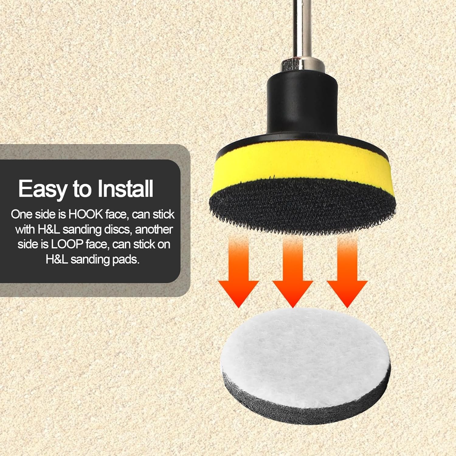 5 Pack 1 Inch Soft Foam Hook and Loop Cushioning Buffer Pads, 25mm