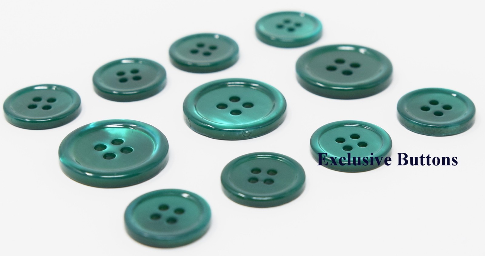 Green Mother Of Pearl Buttons Set (MOP) For Suit, Blazer, or Sportcoat