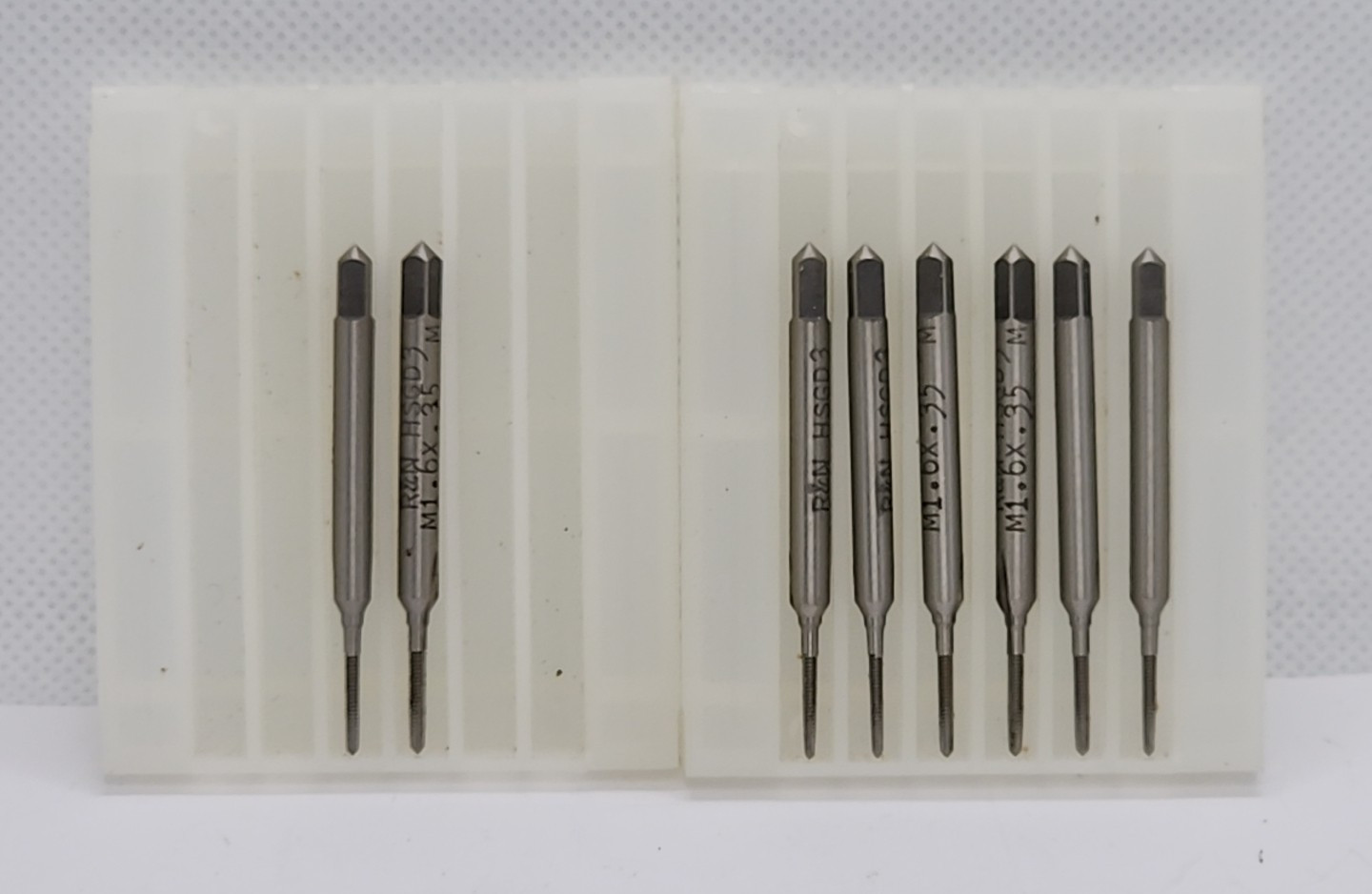 Box of 8 - R&N M1.6X0.35 2FL D-3 METRIC TAPER 100M Thread Cutting Tap [GB 4]