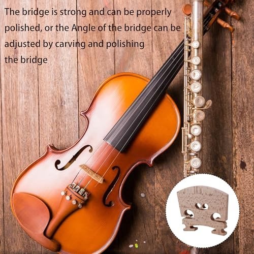 15Pcs Fine Grade Maple Violin Bridge Parts 4/4 Full Size Original Wood Color 50x