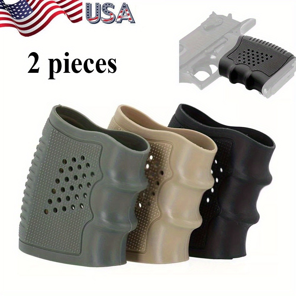 Rubber Grip Glove Sleeve Slip-On Ventilated Grip Grips for Tactical Pistol Glock