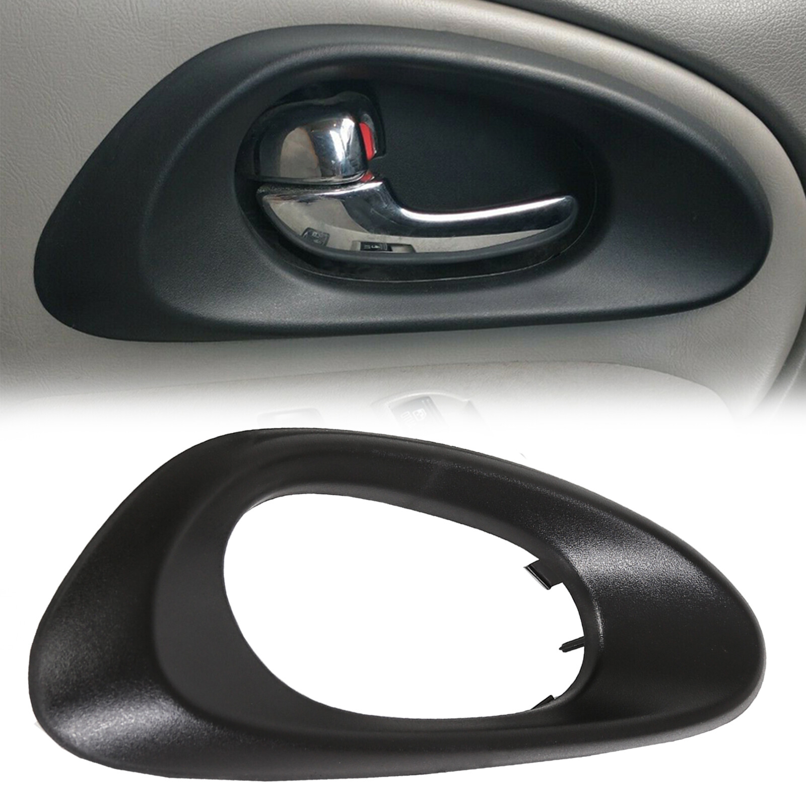 Front Left Door Handle Bezel Trim Inner Driver Side For 02-09 Chevy Trailblazer