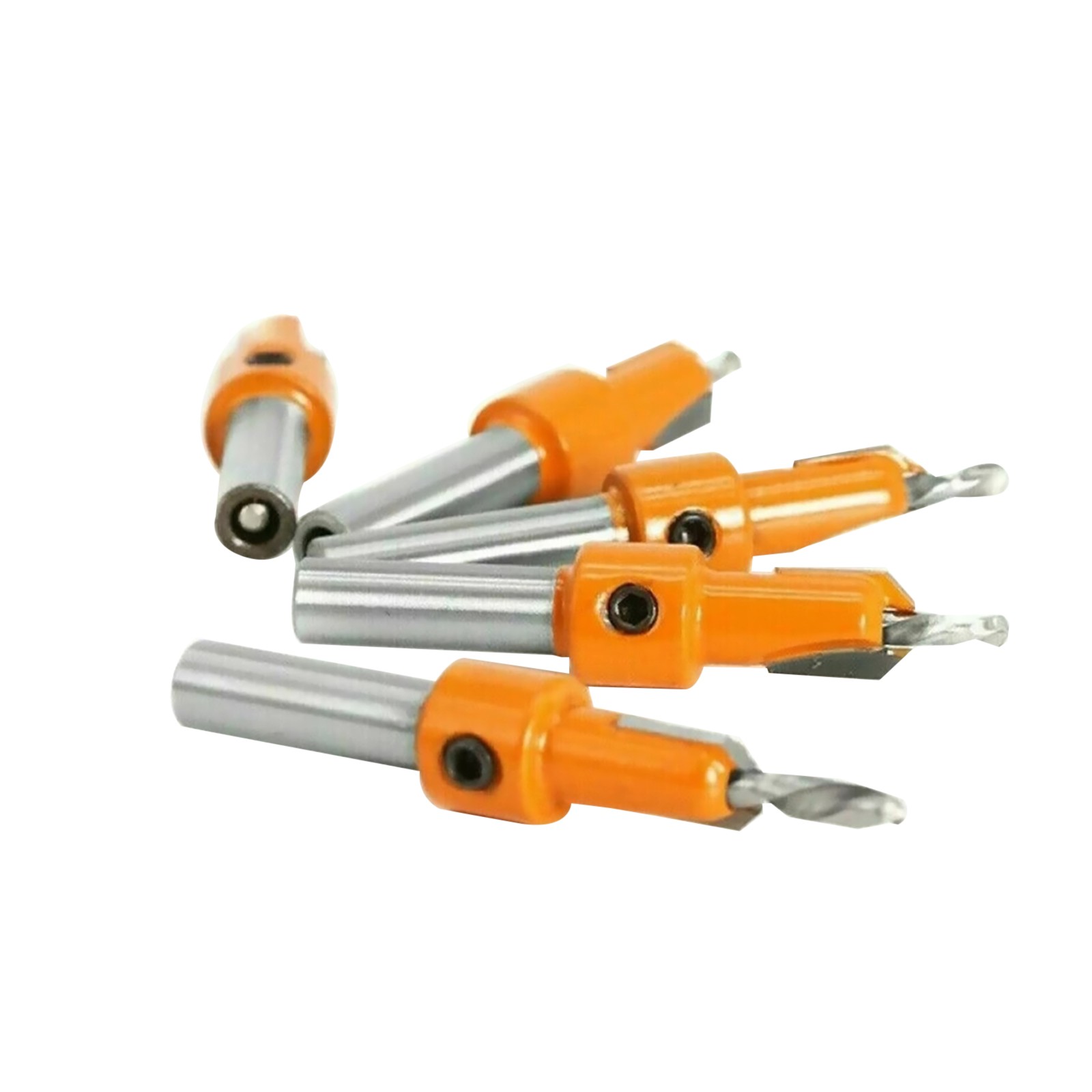 5pcs Countersink Drill Bits with Replaceable Hexagon Handle for Easy Maintenance