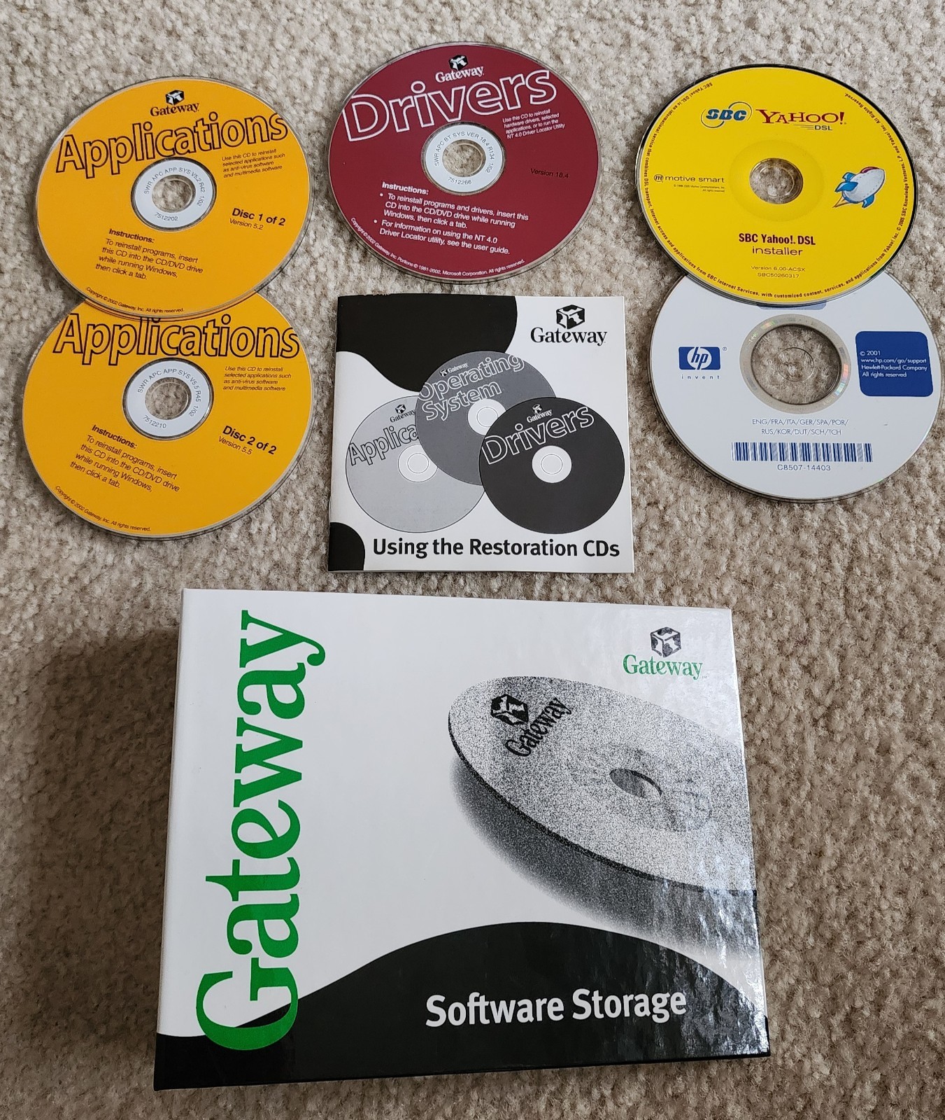 Gateware Software Discs with Storage Binder circa 2002/2003