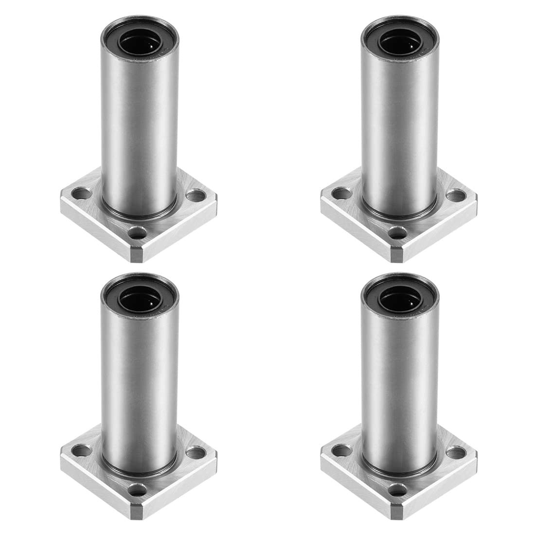 HiPicco Linear Ball Bearings, LMK10LUU 10mm Square Flange Linear Motion Bushi...