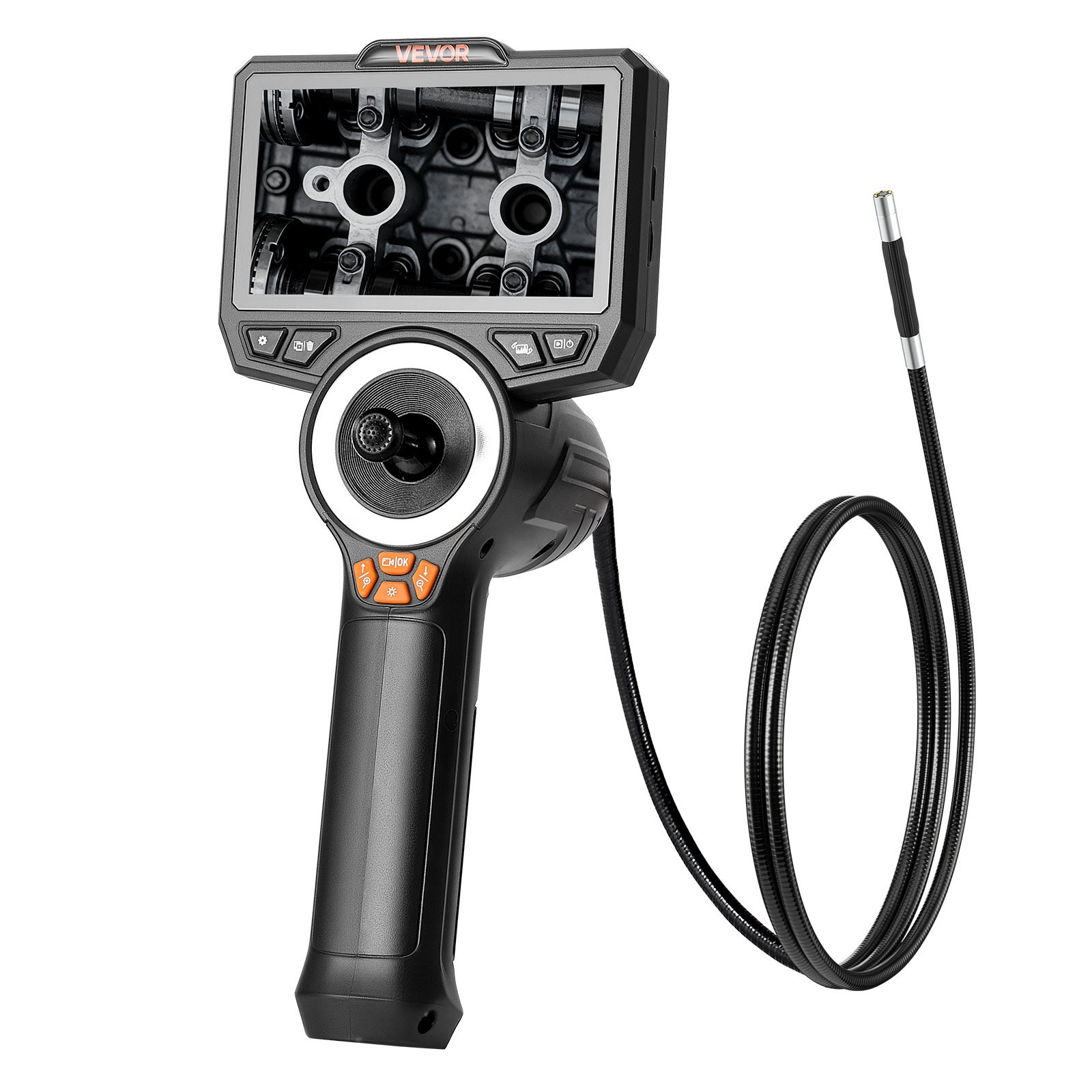 Articulating Endoscope with Light, Mechanical Equipment (4.9FT Snake Cable)