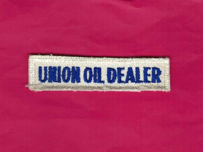 Union Dealer Gas and Oil Patch 7/8in x 3-3/8in
