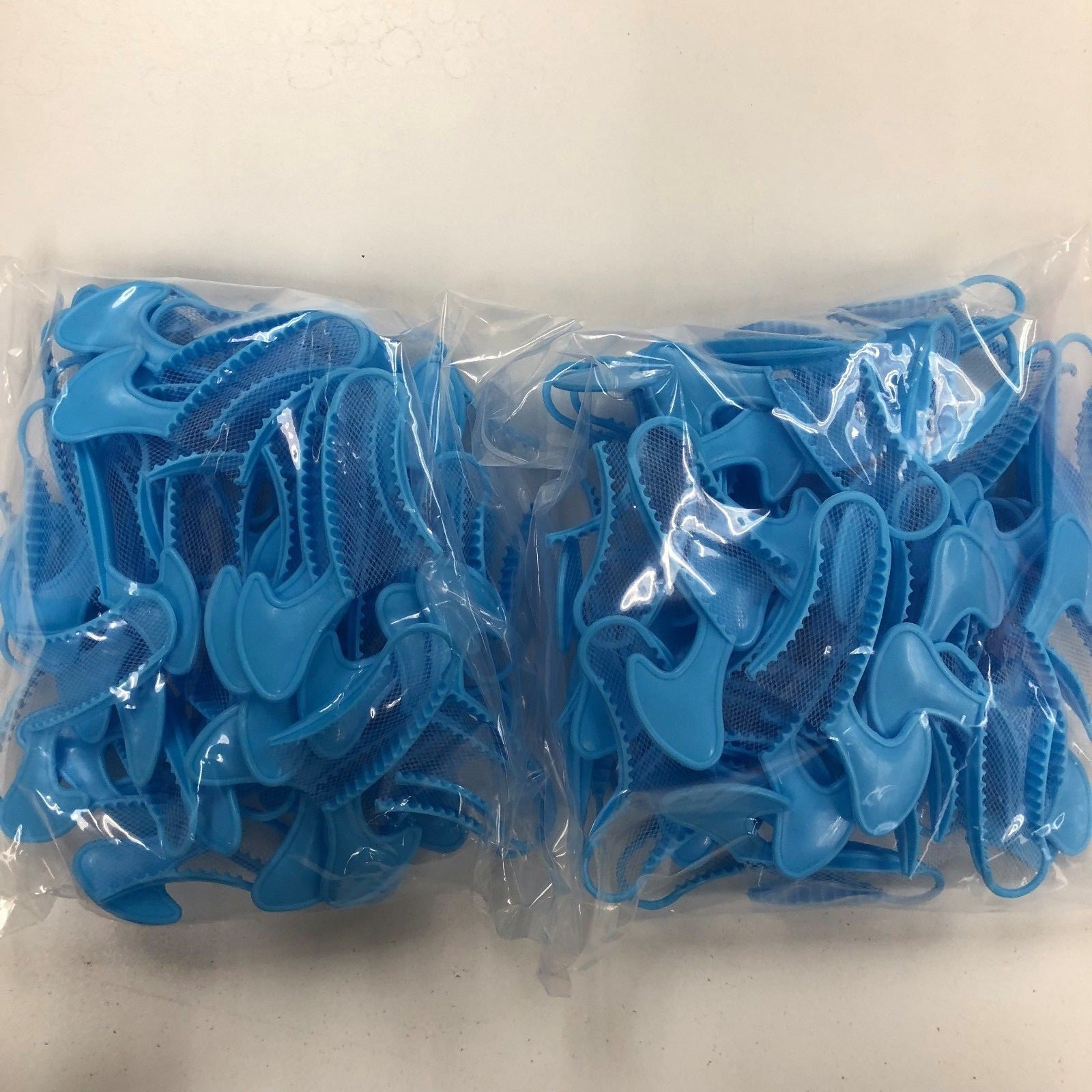 Dental Impression Bite Registration Triple Trays, Posterior, (Blue) (100 Total)