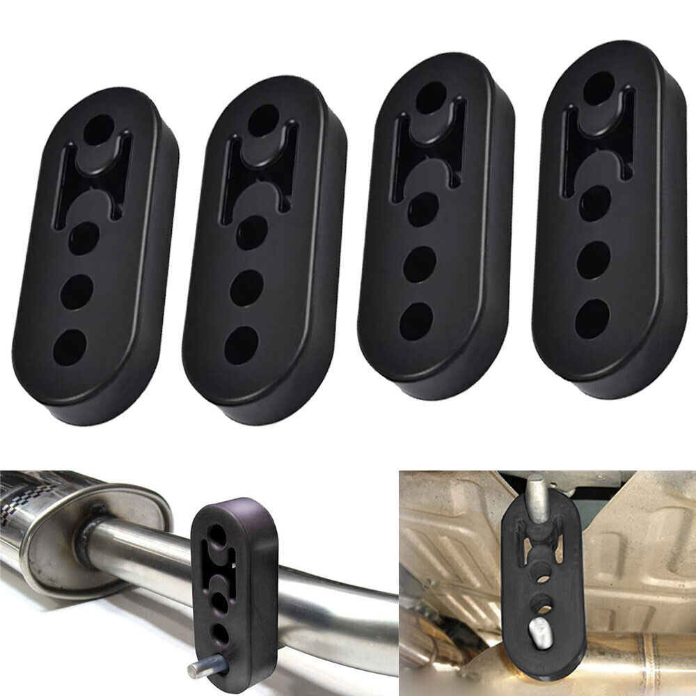 4Pcs Exhaust Hanger Rubber Adjustable Insulator Bushing Mount 4 Holes Universal