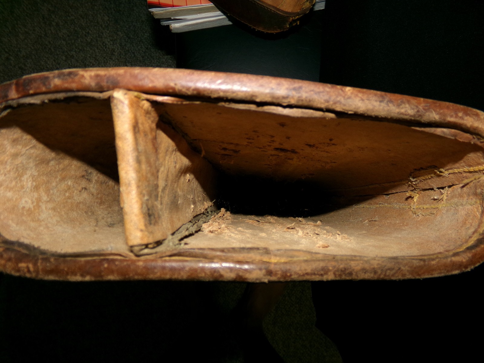 Antique Leather Rifle Gun Hard Case