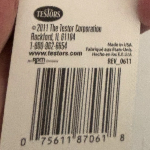 LOT 3 New TESTORS #8706MT Paint BRUSHES CRAFT Nylon Shed Proof FLAT POINTED WIDE