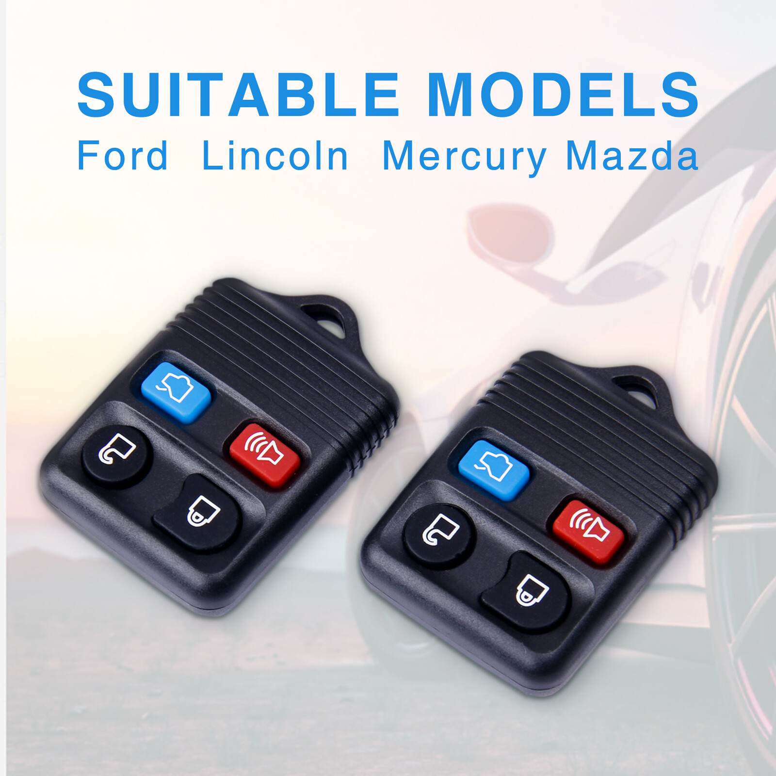 2Pcs Keyless Entry Remote Control Car Key Fob Clicker For 1999-2015 Ford Explore