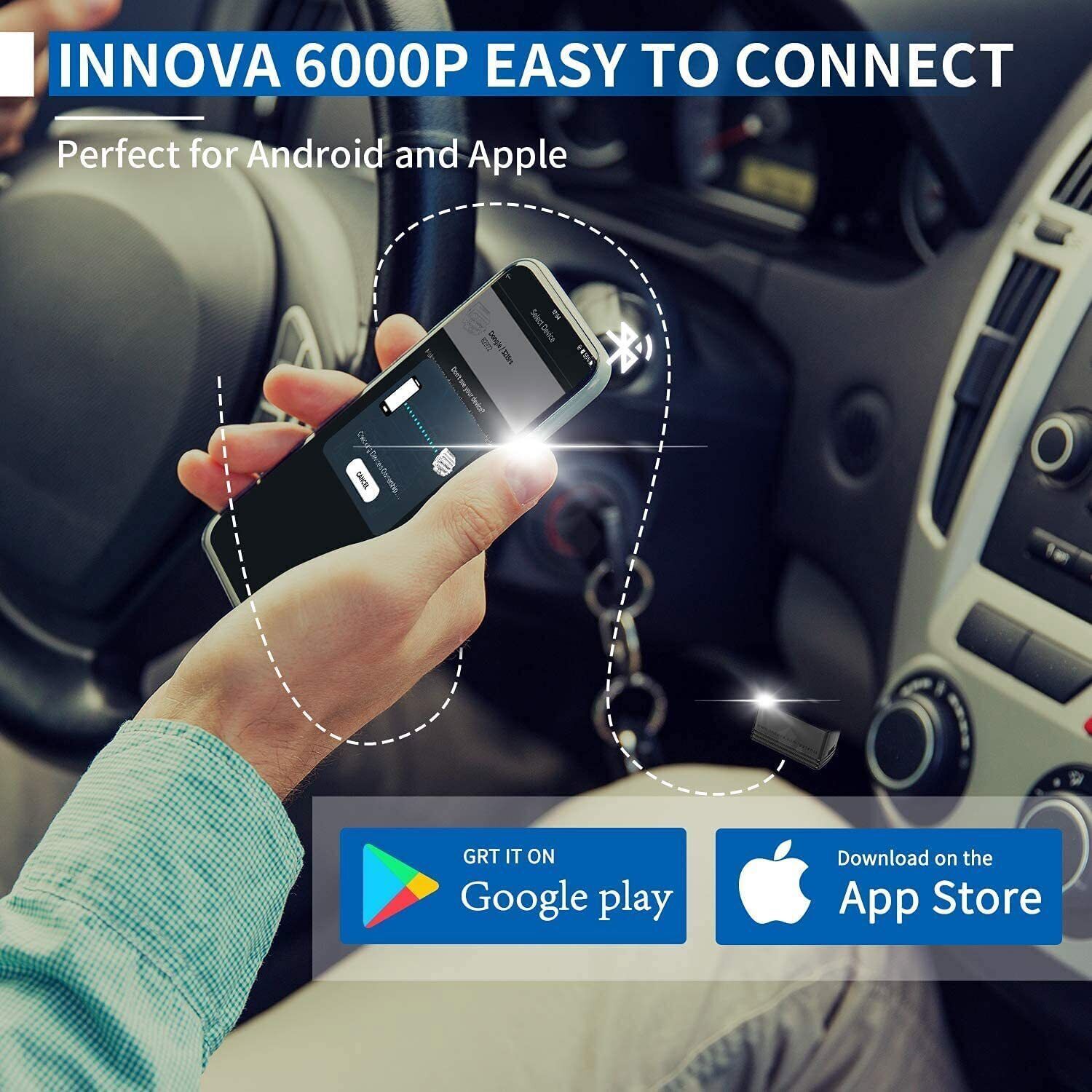 INNOVA 6000P Bluetooth OBD2 Scanner Code Reader All System Car Diagnostic Tools