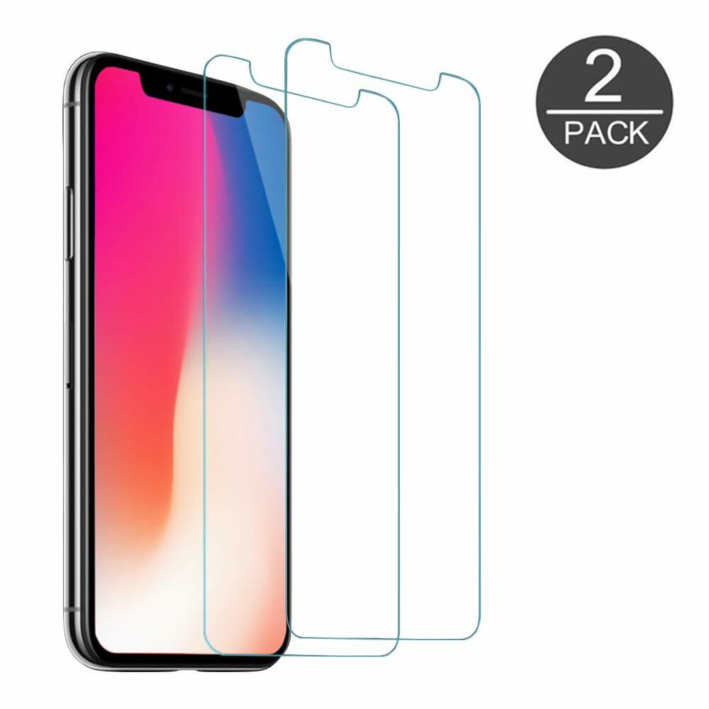 2 Pack Gorilla Tempered Glass Screen Protector for iPhone 11 ,12 Pro X XR XS Max