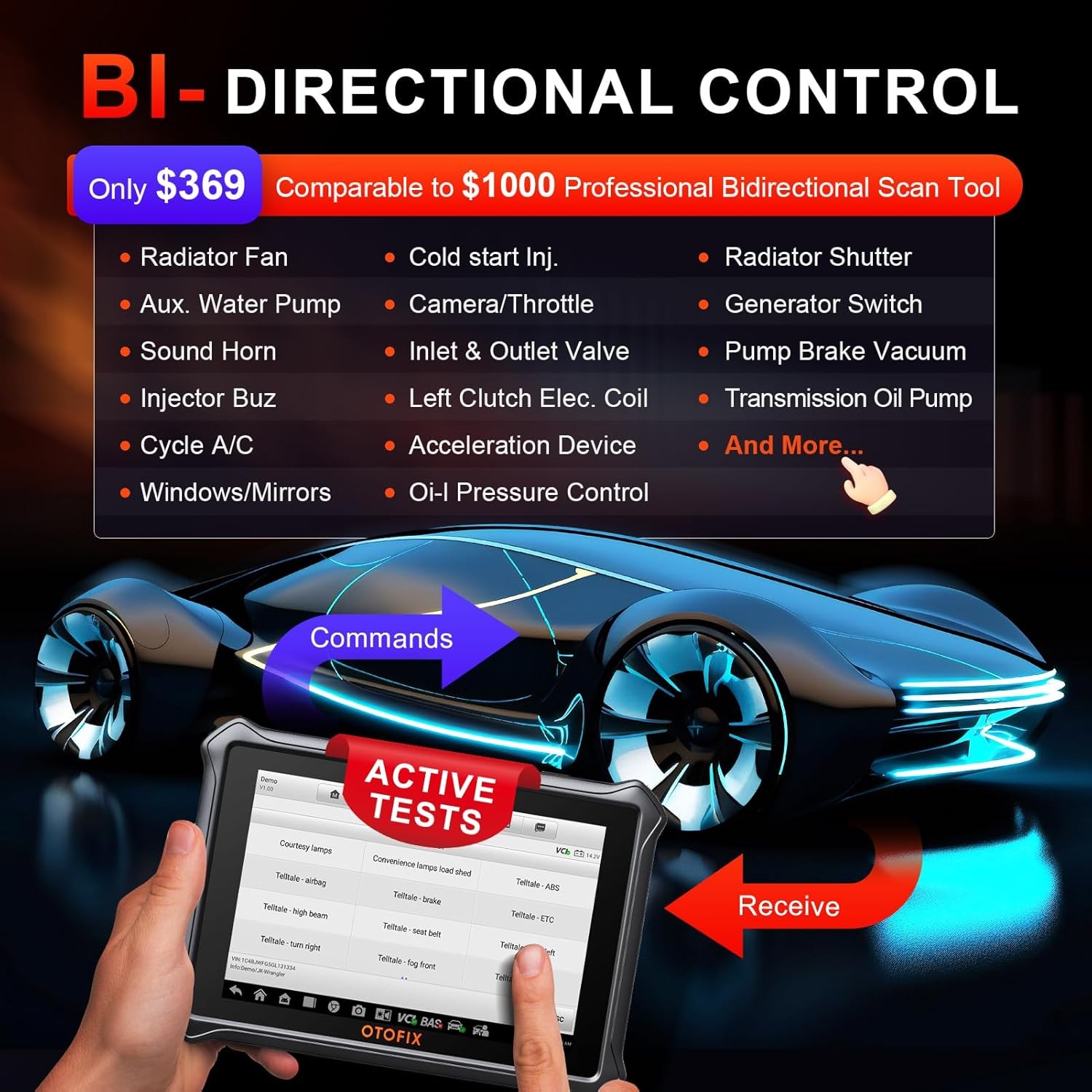 2026 OTOFIX D1 Lite Car Bidirectional Scanner Auto Full System Diagnostic Tool
