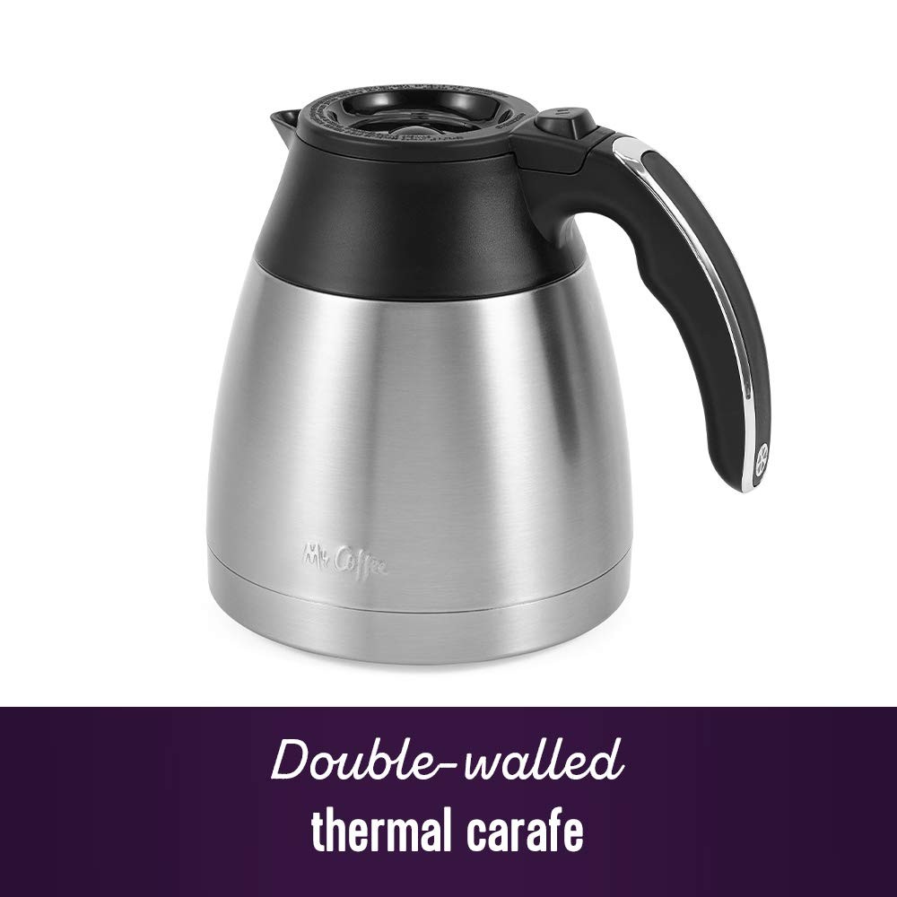Mr. Coffee 10-Cup Programmable Maker, 10 Cup, Stainless Steel
