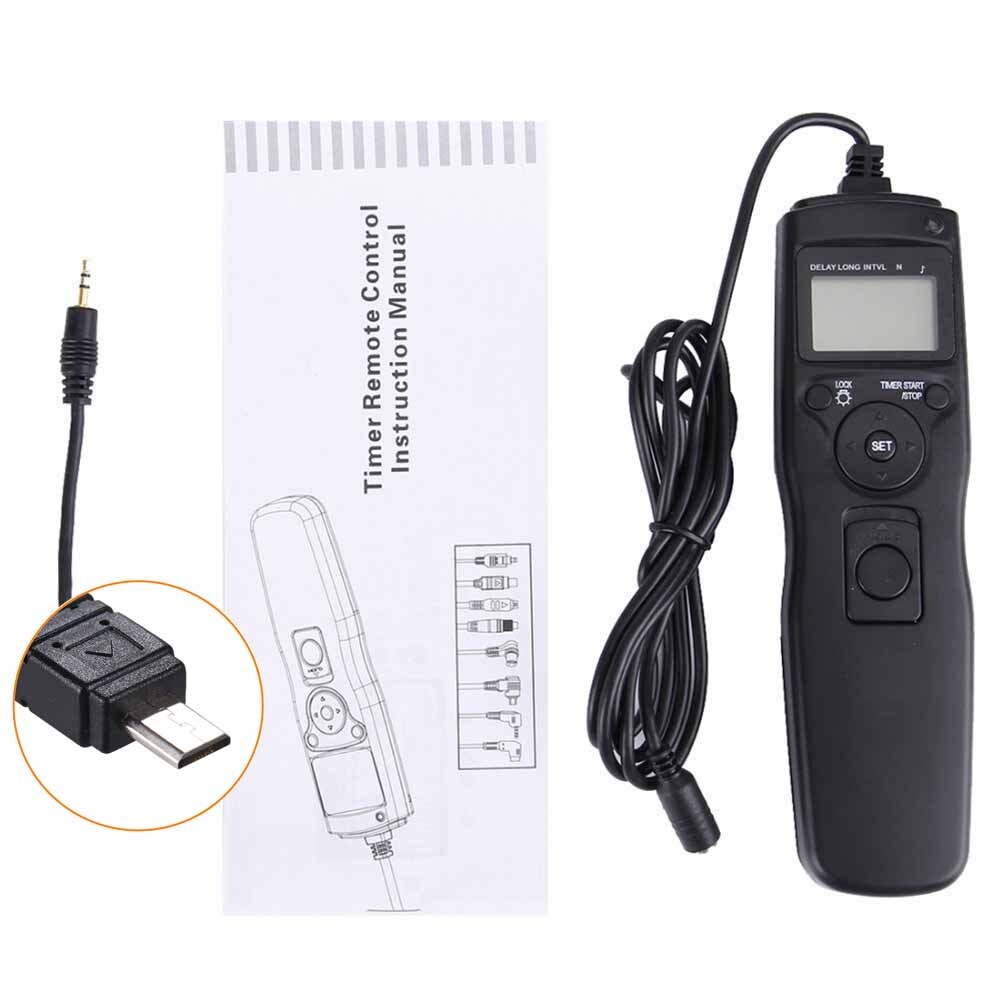 Timer Intervalometer Remote For Sony Camera A58 NEX-3NL A7 A7R A3000 A6000 HX300