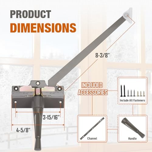 Touri Straight Arm Operator for Anderson Window Crank Replacement for Left