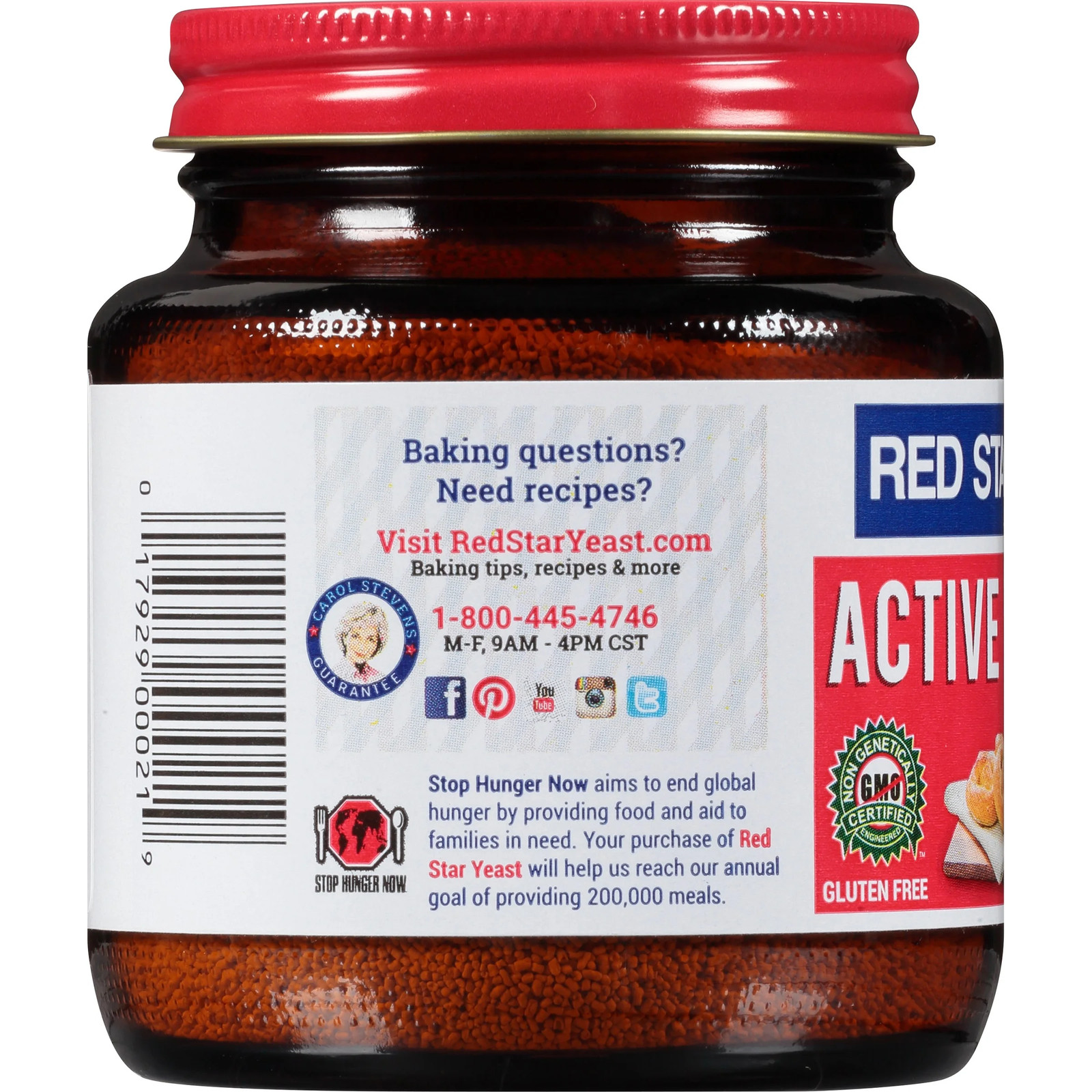 Active Dry Yeast Baking Ingredient Jar