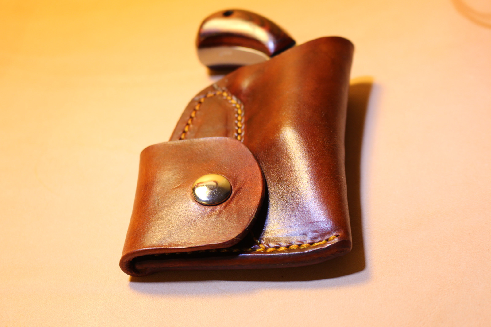 Pocket holster & ammo pouch NAA 22 Mag 1 1/8 or 1 5/8 - Leather- fits RangerII
