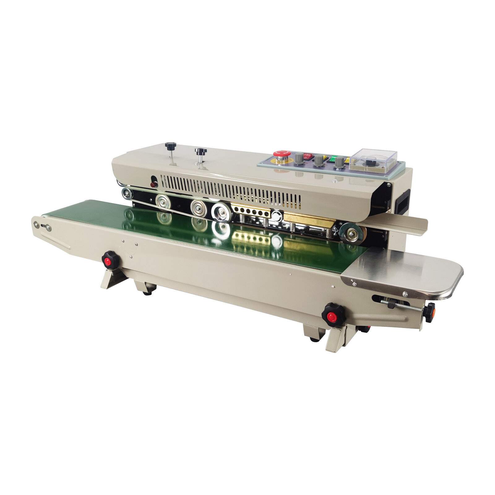 FRD-1000-II Quick Continuous Bag Sealing Machine Horizontal w/ Printed Character