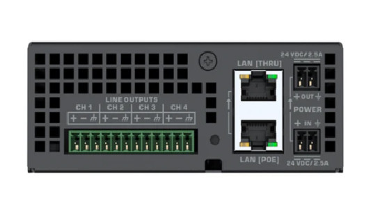QSC Q-SYS QIO-L4o Peripheral - 4 Line Output Network Audio I/O Expander