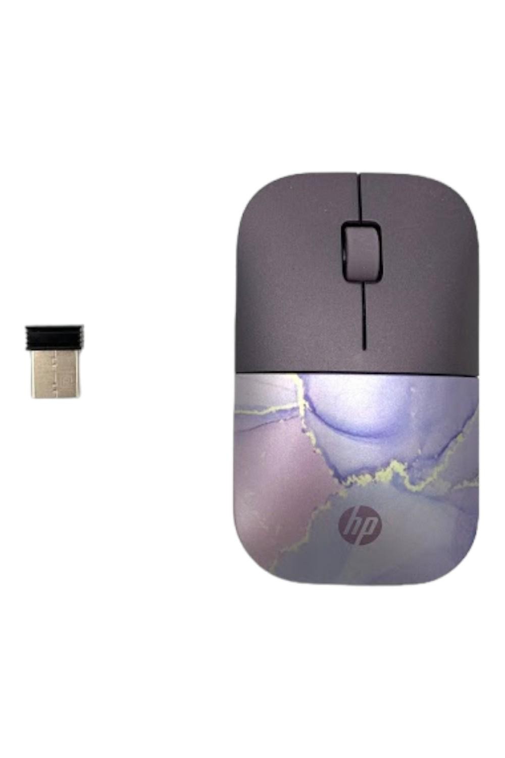 HP Z3700 Slim Wireless Computer Mouse with USB Dongle Lavender
