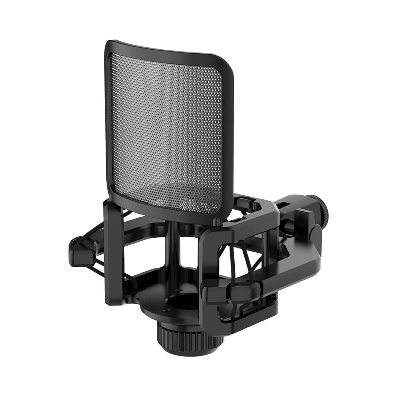 QKDS Universal Microphone Shock Mount, Anti Vibration free size, Black