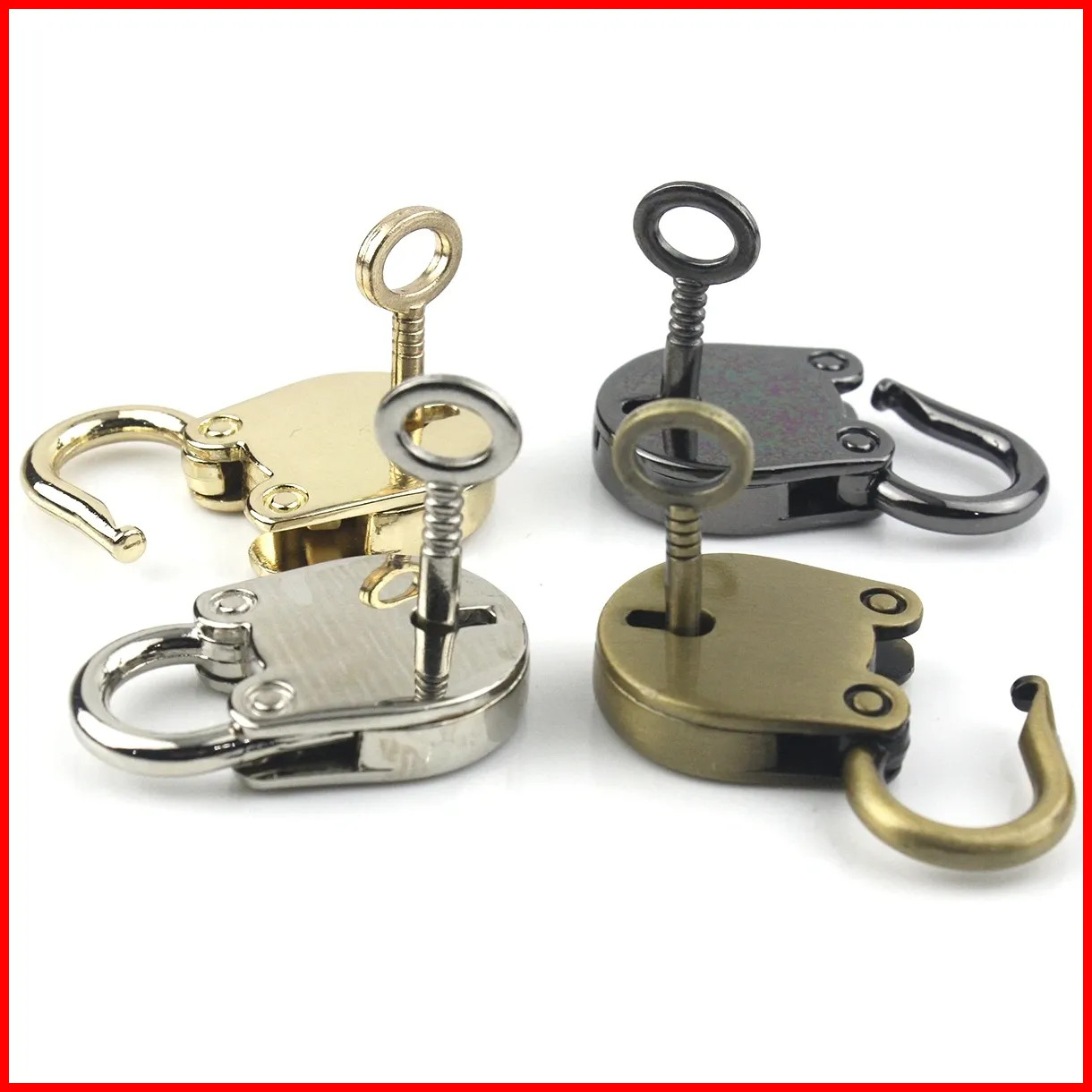 3.5x2cm 1Pcs Cute Cat Shape Mini Metal Padlock Small Luggage Box Lock with Key