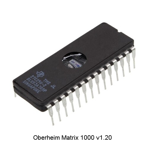 Oberheim Matrix 1000 firmware update EPROM version 1.20 software upgrade tauntek
