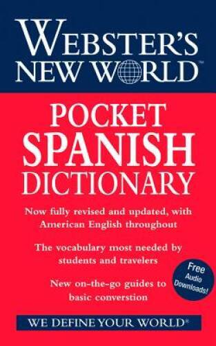Webster's New World Pocket Spanish Dictionary - Paperback By Harraps - GOOD