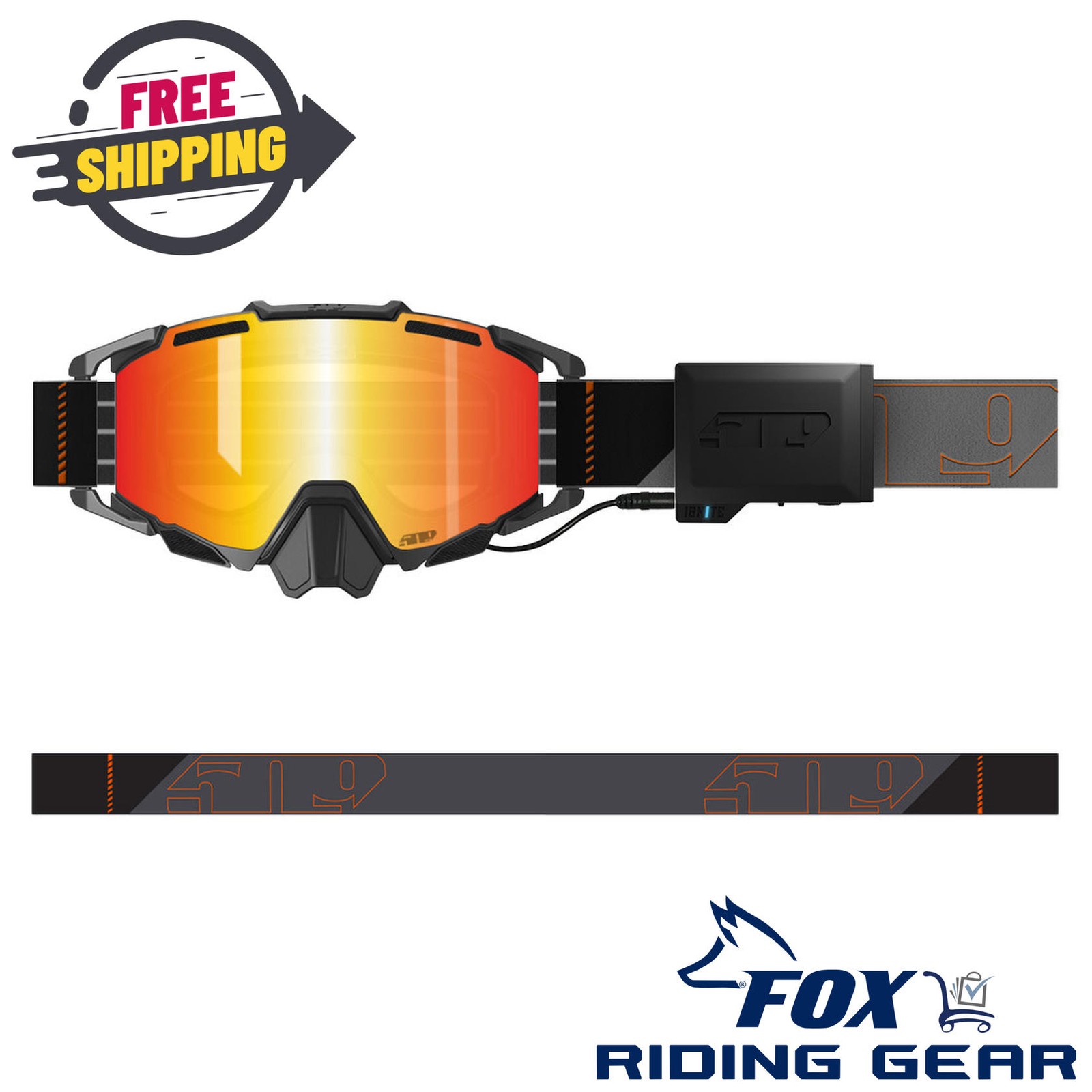 OPEN BOX - 509 Sinister X7 Ignite S1 Goggle Orange Pop (HCS) - F02012800-000-401