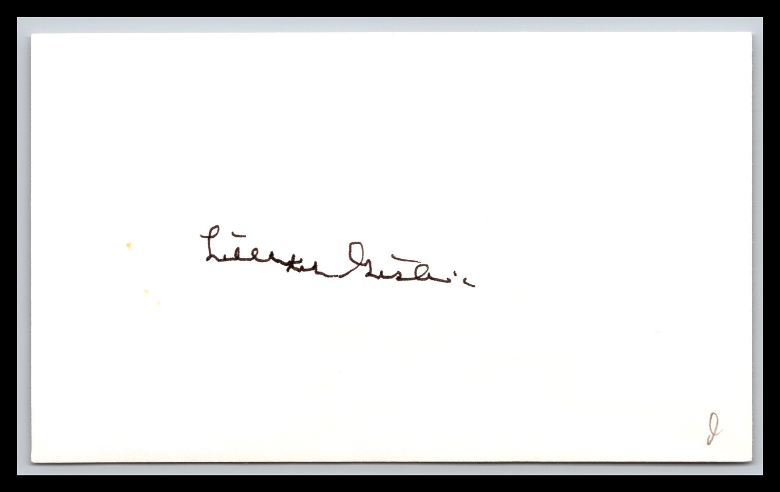Lillian Gish - Silent Film Actress  - 3x5 Card - Signed | Autograph (e)