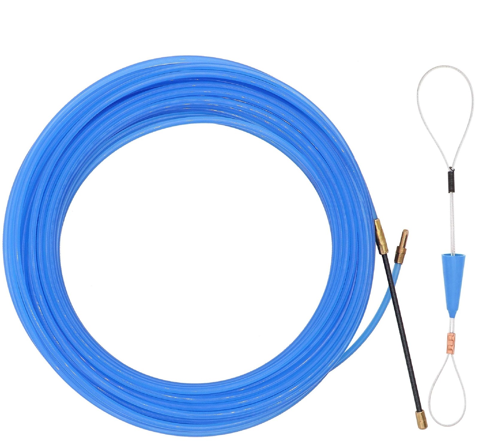 65 Feet Fish Tape Wire Puller Through Wall Electrical Fish Tape Pull Push Kit