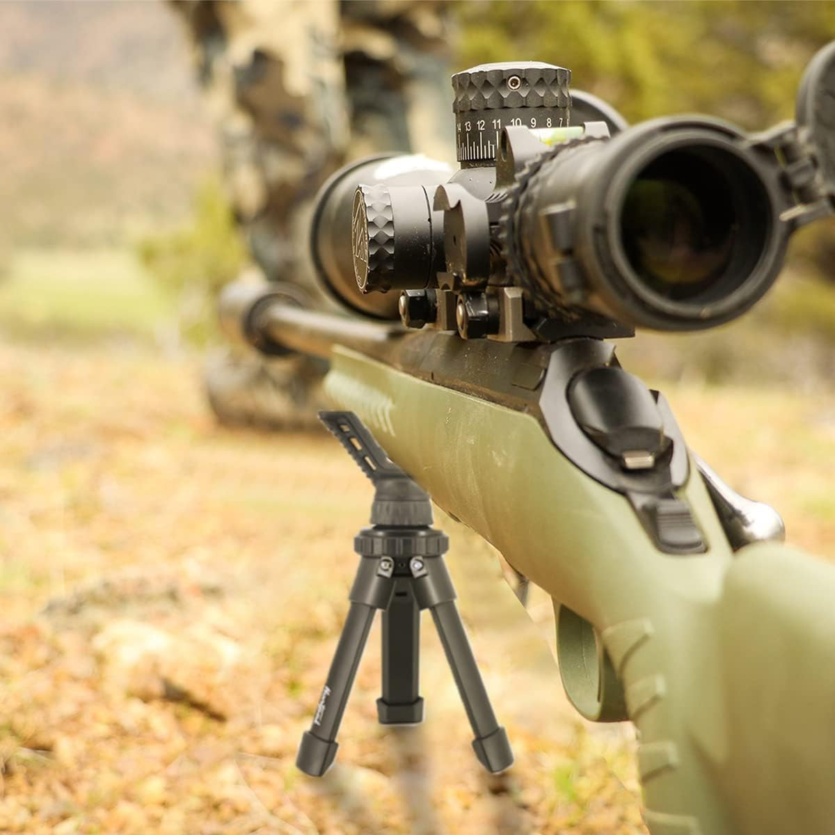 Portable Tripod Rifle Shooting Rest for Table Bench Shooting Range Practice, Adj