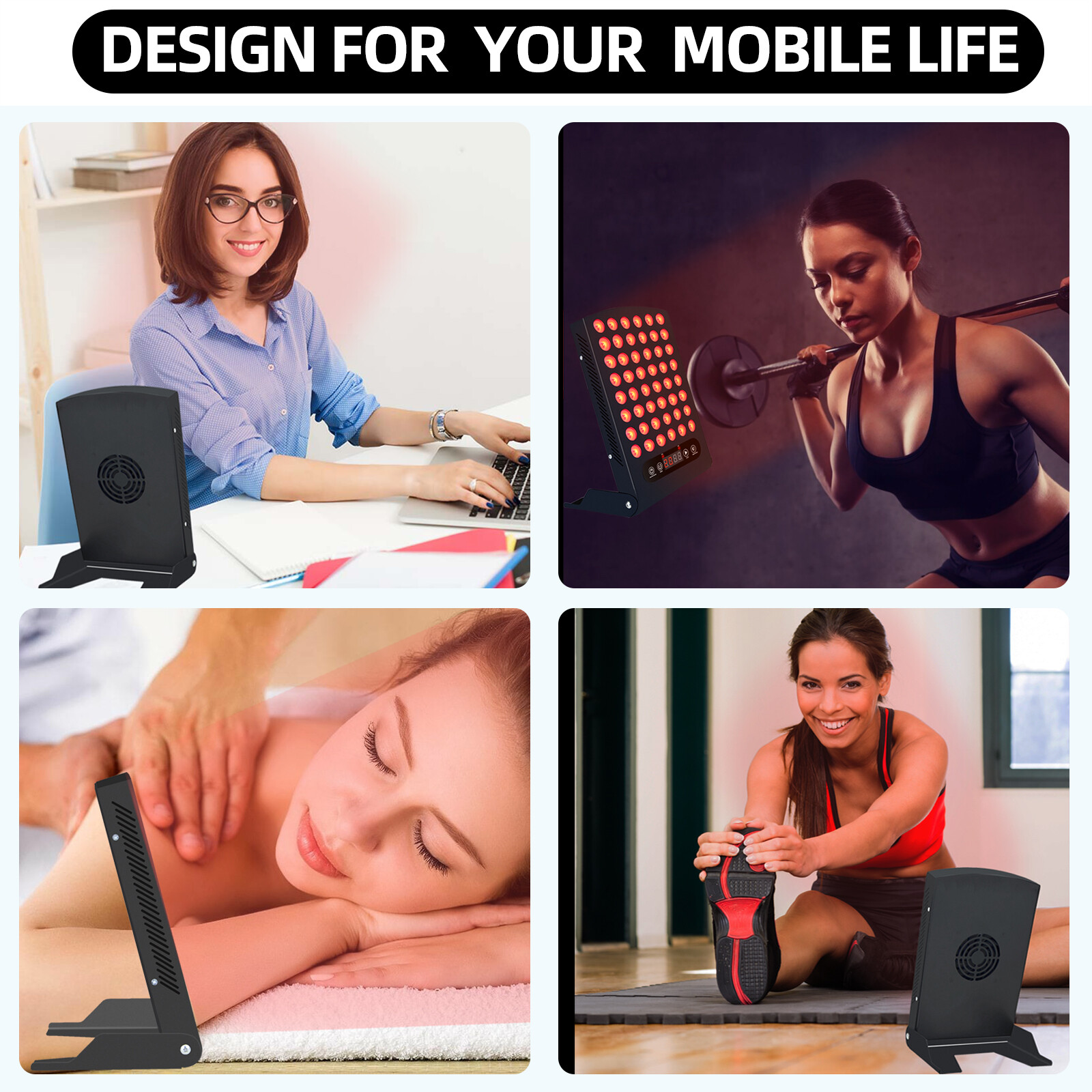 LED Red Light Therapy w/ Timer,Infrared Light Therapy for Pain Relief Infrared