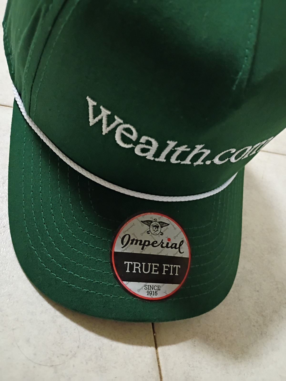 Imperial 5054 The Wrightson Green Performance Rope Hat Snapback Cap Wealth.com
