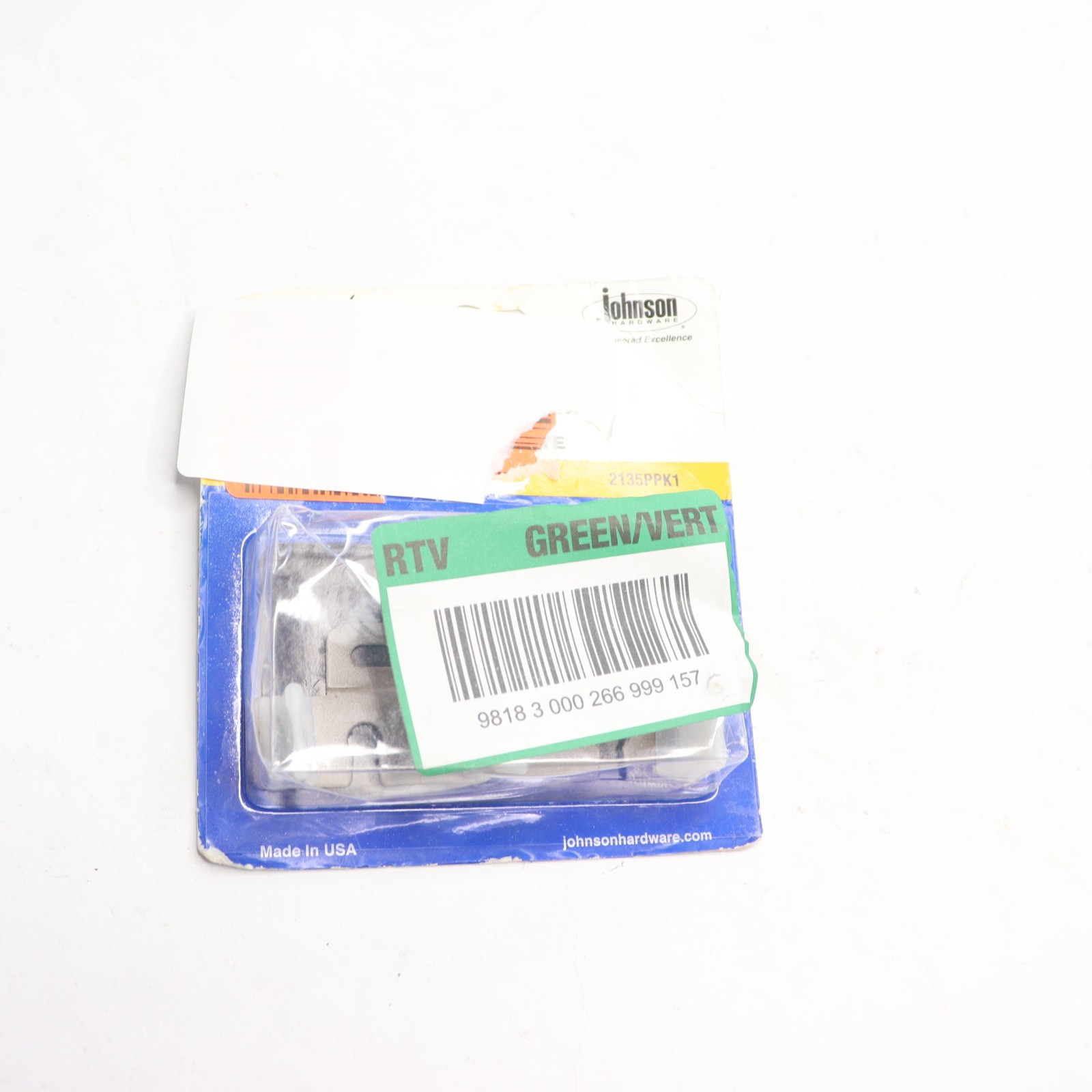 LE Johnson Bypass Sliding Door Guide 3/4" Or 1-3/8" 2135PPK1