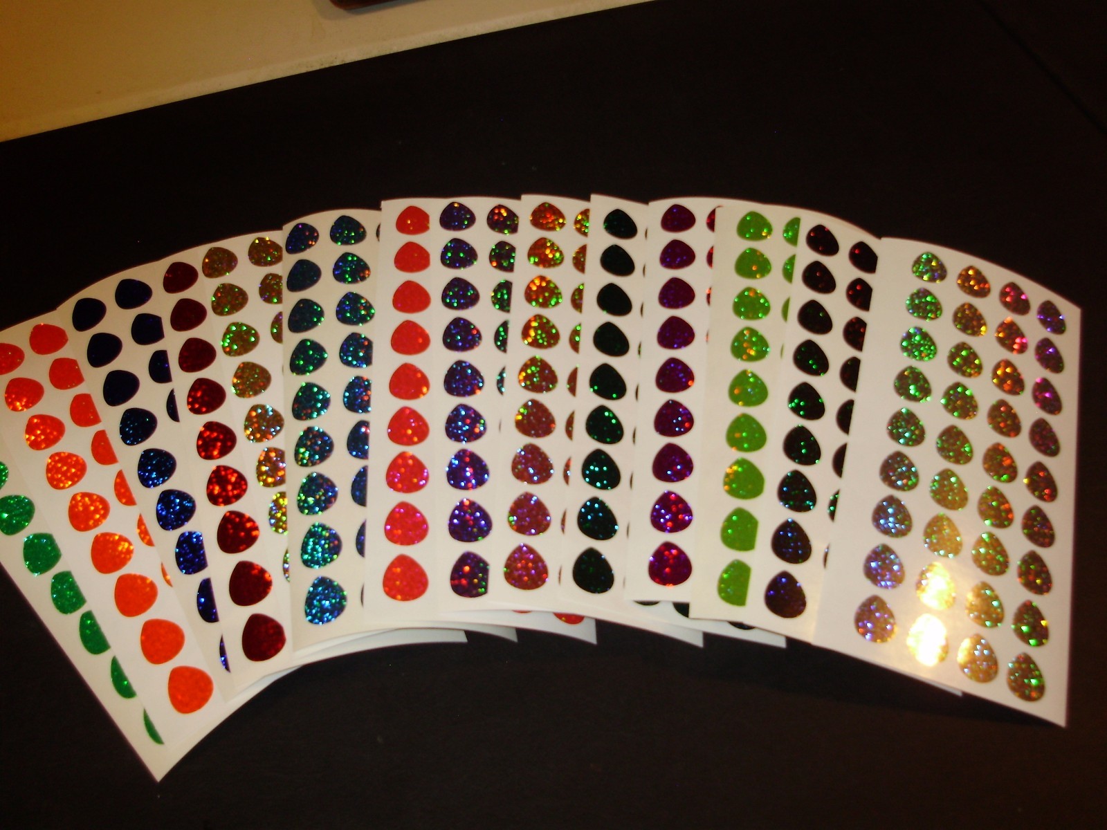 #3 Colorado Blade 40 PCS Holo Sparkle Die Cuts Fishing Lure Tape in 14 COLORS