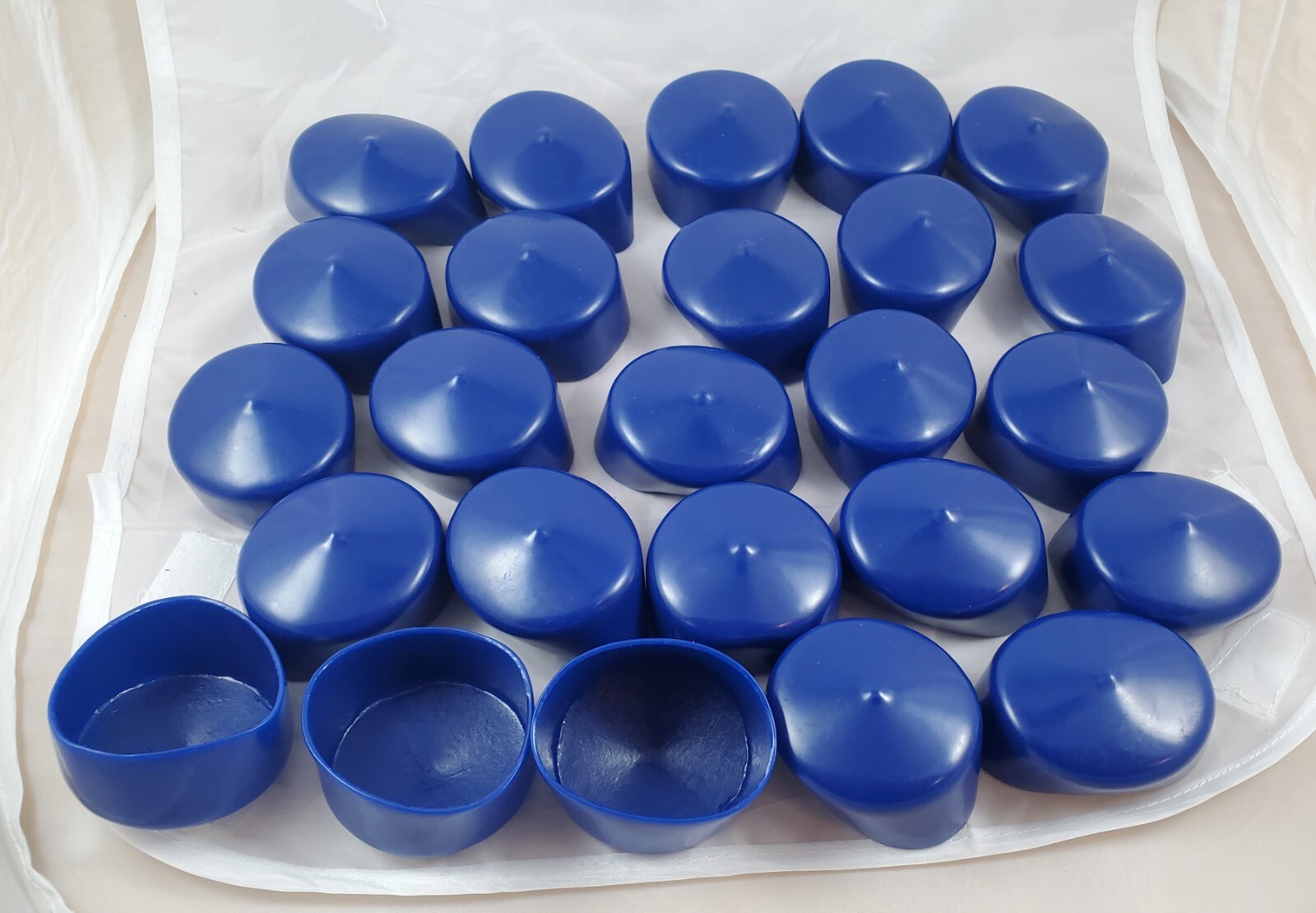 Lot of 25 2" iD Univeral Vinyl End Caps for Pipe Tubing