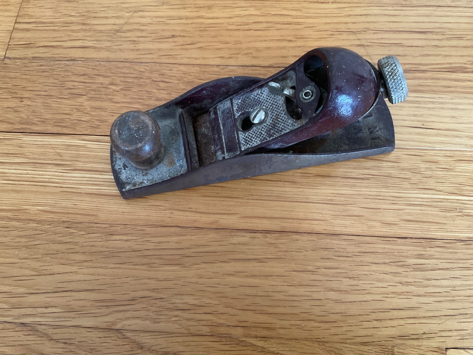 Vtg. Wood Block Plane, 7" Length x 2" Wide, Made in USA Unbranded