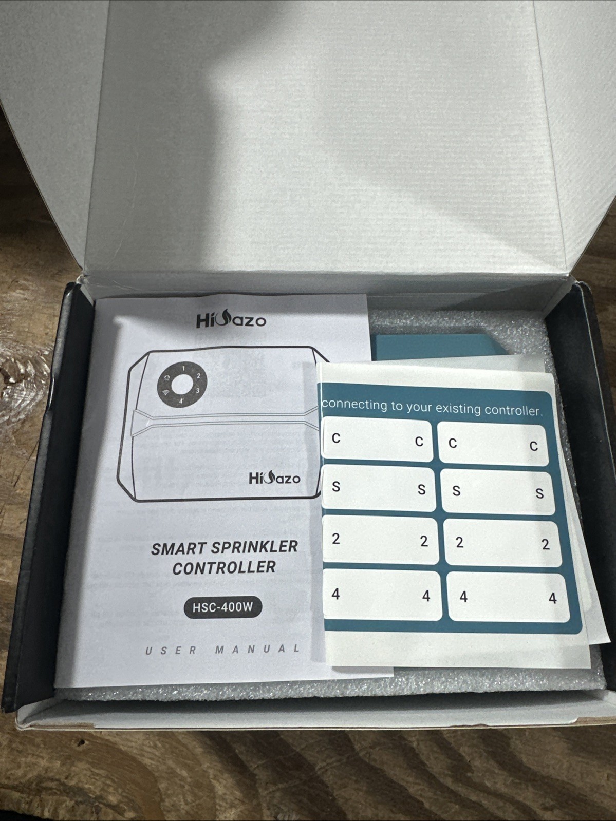 Smart Sprinkler Controller Irrigation System Watering Timer- Opened Box