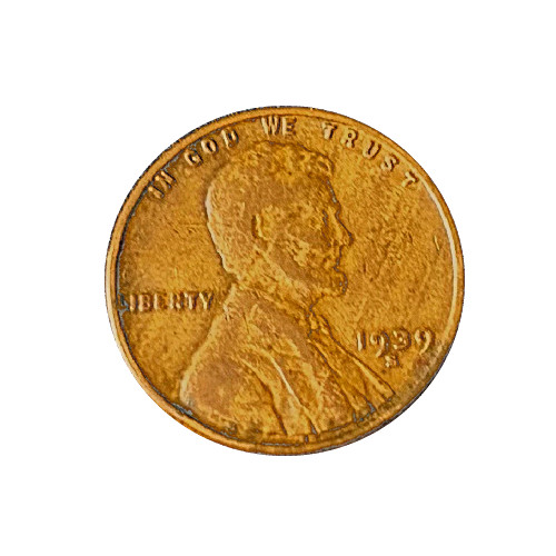 1939-S Lincoln Wheat Penny Cent - G/VG Good or Better Very Nice
