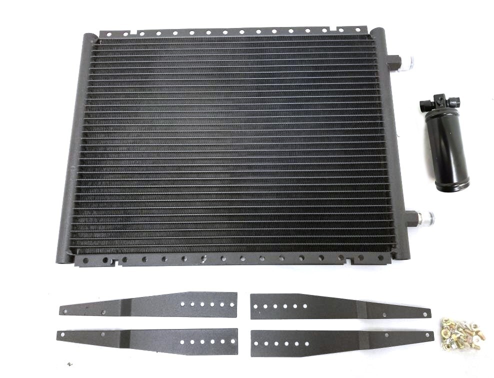 Universal 14" x 18" Horizontal Air Conditioning Condenser + Brackets AC Drier