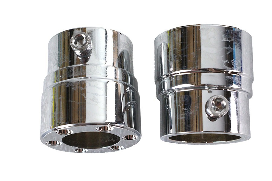 Six Gun Exhaust Pipe End Set for Harley Davidson motorcycles by V-Twin 1-1/4"