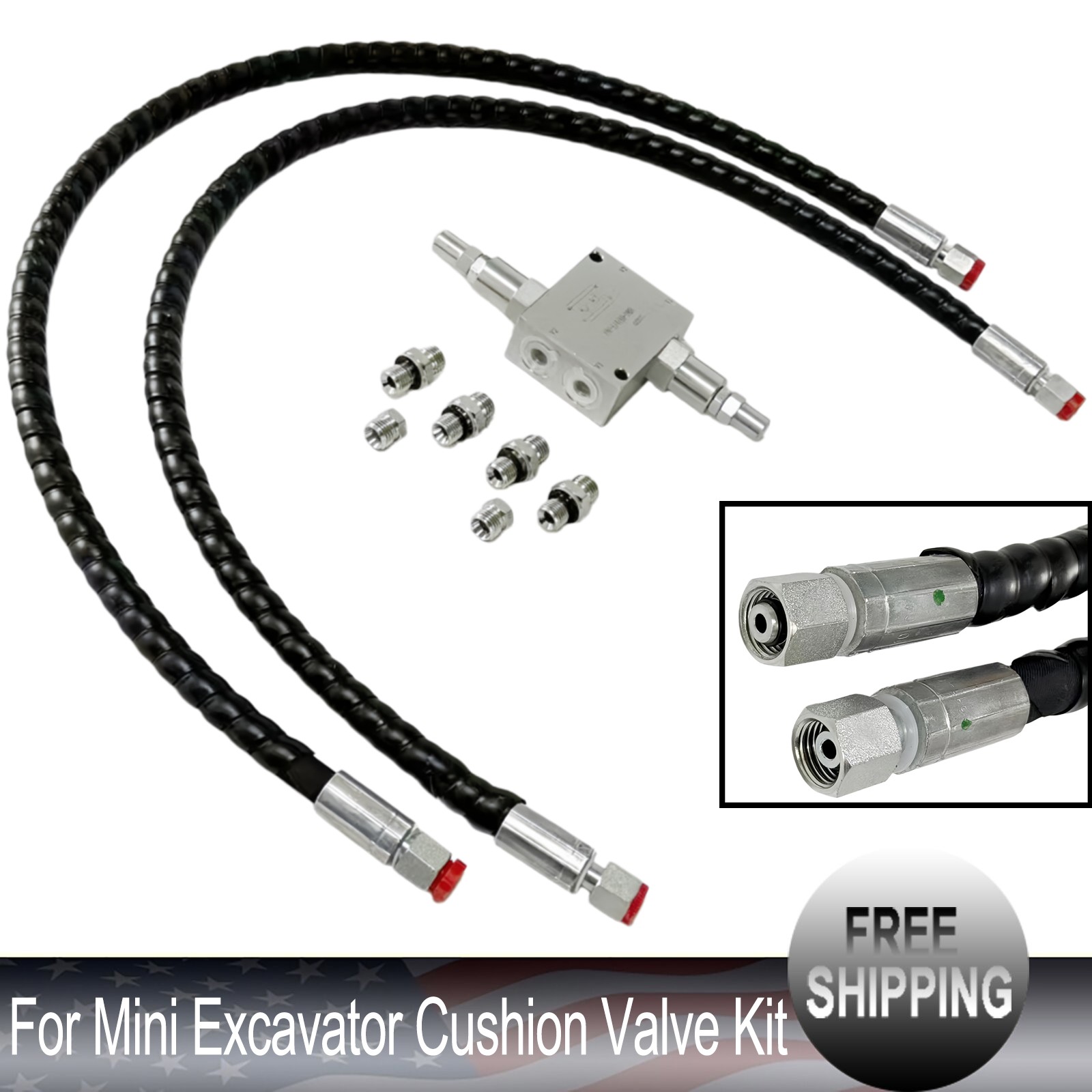 For Mini Excavator Cushion Valve Kit Complete For Swivel Motor Assembled