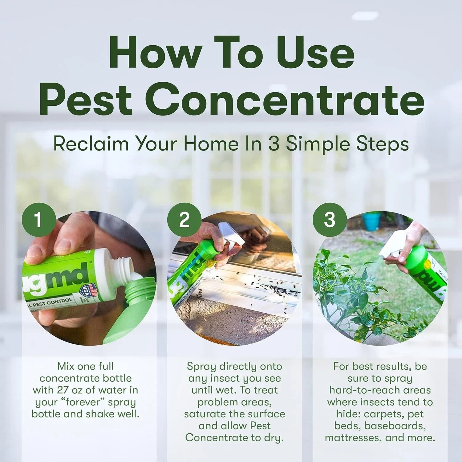 BugMD Pest Control Essential Oil Concentrate 3.7 oz 1-Pack